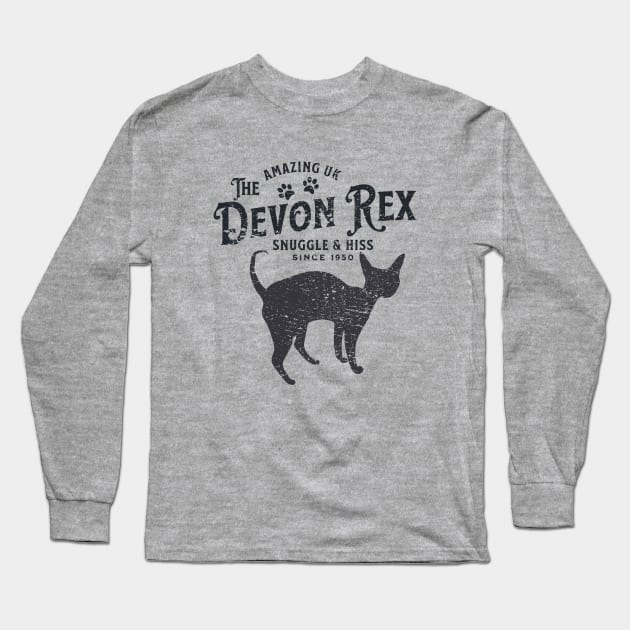 Devon Rex Cat Lover Long Sleeve T-Shirt by Nice Surprise